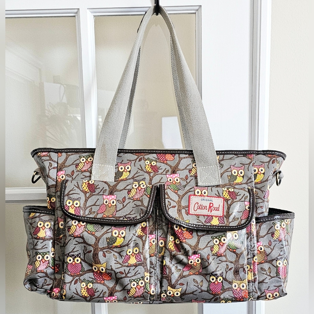 Cotton Road Owls Tote WHAT A HOOT